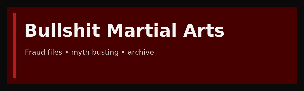Bullshit Martial Arts wordmark